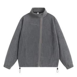 Spring and Autumn New Fashion Solid Color Thickened Warm Outdoor Sports Windproof Hoodie Men's Casual Loose Plus Size Top