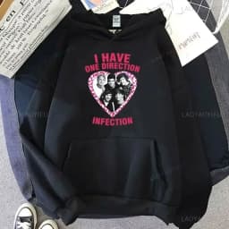 One Directions Band Aesthetic Hoodie for Unisex Drop Shoulder Sweatshirt Fashion Punk Clothing Sudaderas Music Casual Pullovers