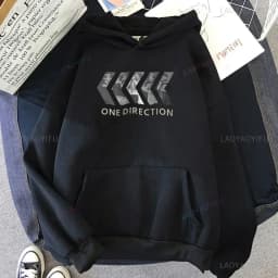 One Directions Band Aesthetic Hoodie for Unisex Drop Shoulder Sweatshirt Fashion Punk Clothing Sudaderas Music Casual Pullovers
