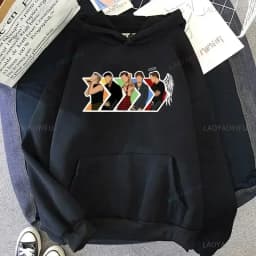 One Directions Band Aesthetic Hoodie for Unisex Drop Shoulder Sweatshirt Fashion Punk Clothing Sudaderas Music Casual Pullovers