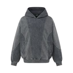 American Streetwear Deconstructed Panel Spliced Hoodie Unisex Washed Distressed Vintage Loose Oversized Sweatshirt