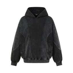 American Streetwear Deconstructed Panel Spliced Hoodie Unisex Washed Distressed Vintage Loose Oversized Sweatshirt