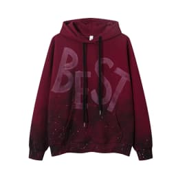 PFNW High Street Fashion Dirty Stained Graffiti Hoodie Men's Hooded Long Sleeve Loose Pullover Top 2026 New Tide 28L3413