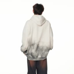 PFNW High Street Fashion Dirty Stained Graffiti Hoodie Men's Hooded Long Sleeve Loose Pullover Top 2026 New Tide 28L3413