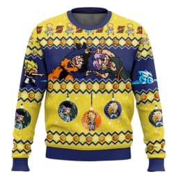 Dragon Ball Goku Japanese Manga Cartoon 2026 New Christmas Carnival for Men and Women Couples Christmas Gift Fashion Round Neck