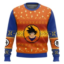 Dragon Ball Goku Japanese Manga Cartoon 2026 New Christmas Carnival for Men and Women Couples Christmas Gift Fashion Round Neck
