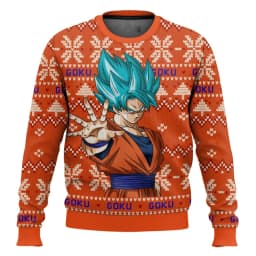 Dragon Ball Goku Japanese Manga Cartoon 2026 New Christmas Carnival for Men and Women Couples Christmas Gift Fashion Round Neck