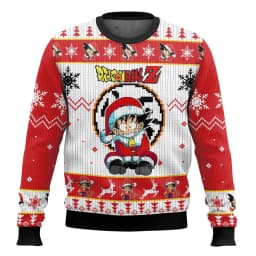Dragon Ball Goku Japanese Manga Cartoon 2026 New Christmas Carnival for Men and Women Couples Christmas Gift Fashion Round Neck