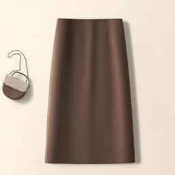Autumn Winter Female Korean Solid A-line Wool Skirts Girls Classic Fashion High Waist Skirts Women Retro Thin Mid-Long Dress