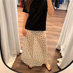 Women Summer Midi Skirts Elegant Polka Dots Print Sheer See Through Long Skirt for Beach Vacation Club Y2K Streetwear