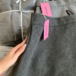 2026 New Gray Thicken Woolen Skirts Women Autumn Winter High Waist Anti-Glare Short Skirt Female Solid Simple Blended Skirts
