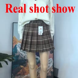 Preppy Style Plaid Pleated Skirt Women Fall Winter High Waist Woolen Mini Skirt Japanese School Uniforms Kawaii Y2K Jk Skirts