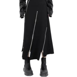 Women High Waist Skirts Harajuku Punk Style Irregular Zipper Skirt Pants for Women Gothic Black Hip Hop Skirts Female Streetwear