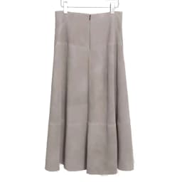 Women Purple Suede Leather Skirt 2025 Trend Spring Harajuku Big Hem 85 cm Long Faldas Mujer Chic Bohemian 100% Leather Dress