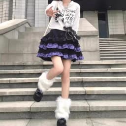 Japanese Style Gothic Plaid Mini Skirt Women Y2K Harajuku Lace Punk Ball Gown Kawaii Cake Skirts Hot Girl Party Fashion Skirt