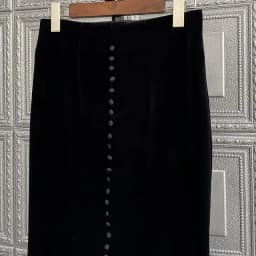Retro High Waisted Black Velvet Skirt for Women Autumn Winter Fishtail Skirts Harajuku Vintage Юбки Юбка Jupe