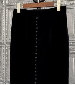 Retro High Waisted Black Velvet Skirt for Women Autumn Winter Fishtail Skirts Harajuku Vintage Юбки Юбка Jupe