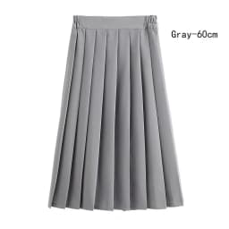 Women Skirt Elastic Waist Japanese Student Girls School Uniform Solid JK Pleated Skirt Short/Middle/Long Skirt A-Line Streetwear
