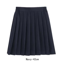 Women Skirt Elastic Waist Japanese Student Girls School Uniform Solid JK Pleated Skirt Short/Middle/Long Skirt A-Line Streetwear