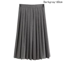 Women Skirt Elastic Waist Japanese Student Girls School Uniform Solid JK Pleated Skirt Short/Middle/Long Skirt A-Line Streetwear