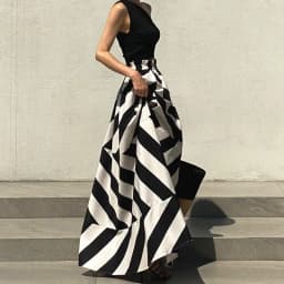 Vintage Maxi Skirt Midi Long s for Women Korean Style Falda Larga Irregular Striped Goth Mujer Moda 2026 New