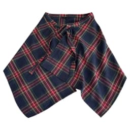 Unisex Layered A Line Wrap Skirt Hiphop Street Dance Checkered Hip Scarf Tie Up Asymmetrical Overskirt Shirt Extender