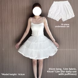 Lolita Skirt Petticoat Ultra Violent Boneless Net Petticoat Duck Butt Dog Short Flying Heaven Lolita Skirt Support 35cm Women...