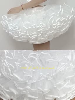 Lolita Skirt Petticoat Ultra Violent Boneless Net Petticoat Duck Butt Dog Short Flying Heaven Lolita Skirt Support 35cm Women...