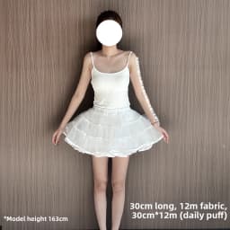 Lolita Skirt Petticoat Ultra Violent Boneless Net Petticoat Duck Butt Dog Short Flying Heaven Lolita Skirt Support 35cm Women...