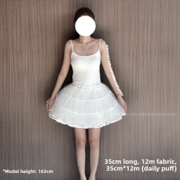 Lolita Skirt Petticoat Ultra Violent Boneless Net Petticoat Duck Butt Dog Short Flying Heaven Lolita Skirt Support 35cm Women...