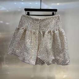 DEAT Fashion Women's Heavy Industry Sequins Skirts For Women Trendy Zipper Wrap Hip Ball Gown Skirt Female Spring New 11A02566