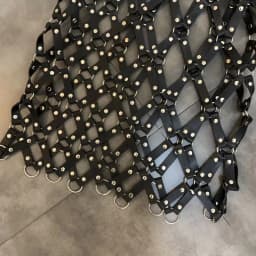 2026 Autumn New Pu Leather Skirt Women Sexy Diamond Grid Hollowed Out PU Skirt Outwear Nigh Club Lady Skirts Mini Mujer
