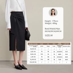 Amii Women's Skirt 2026 Autumn New H-Line Elegant Anti-wrinkle Split Skirt Solid Mid-length Versatile Woman Clothes 12621005