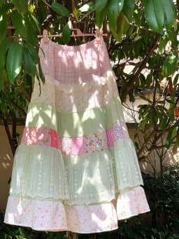 Matakawa Japanese Style Long Skirts Print Vintage A-line Spring Summer Faldas Mujer Patchwork Sweet Fashion Women Skirt