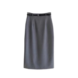 Elegant High Waist Straight Leg Skirt Women's Spring Summer Fashion Tailored Skirt Slimming Korean Style Long Skirt