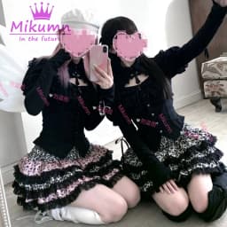 Mikumn Harajuku Gothic Pink Leopard Print Skirt Y2k Punk Lace Cake Skirt Women Lolita Kawaii Pleated Mini Skirt Chic Streerwear