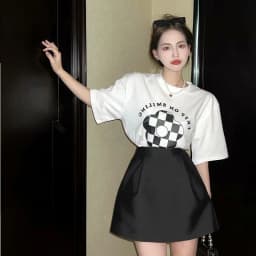 A Line Puffy Mini Black Skirt Women High Waist Korean Style Fall Wild Casual Sexy Retro Y2k Suits Faldas Mujer Moda 2026 Jupe