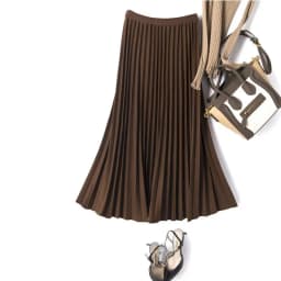 Brown Color Thickened Woolen Skirt Women's Autumn and Winter New Korean Style Loose Fashion Elegant High Waist Casual Pleated Sk