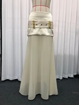 TWOTWINSTYLE Elegant Spliced Sequined Long Skirts for Women High Waist Patchwork Belt Temperament Skirt Female Fashion Clothing
