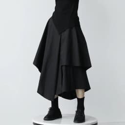 Women Skirts Gothic Irregular Skirts Pants Women High Waist White Black Long Skirts Female Pleated Skirts Culottes Women Clothes