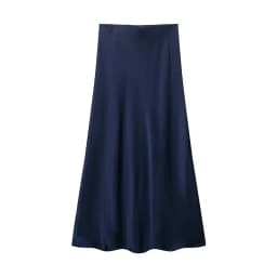 Silk Satin High Waist Slimming Casual Midi Skirt Pure Color Spring 2025 Women's Faion f-length A-line Skirt