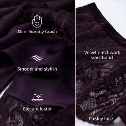 Amii 2026 Autumn New Skirt for Women Fashion Velvet Splice Paisley Lace Midi Skirt Split Straight Casual Woman Clothing 12643057
