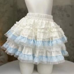Japanese Kawaii Lolita Style Cake Skirt Women Sweet Pink Bow Ruffle Party Mini Skirts Ballet Girls Cute Y2k Fashion Faldas Mujer