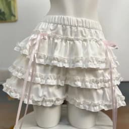 Japanese Kawaii Lolita Style Cake Skirt Women Sweet Pink Bow Ruffle Party Mini Skirts Ballet Girls Cute Y2k Fashion Faldas Mujer