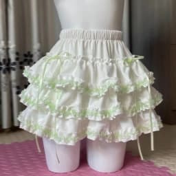 Japanese Kawaii Lolita Style Cake Skirt Women Sweet Pink Bow Ruffle Party Mini Skirts Ballet Girls Cute Y2k Fashion Faldas Mujer