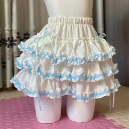 Japanese Kawaii Lolita Style Cake Skirt Women Sweet Pink Bow Ruffle Party Mini Skirts Ballet Girls Cute Y2k Fashion Faldas Mujer