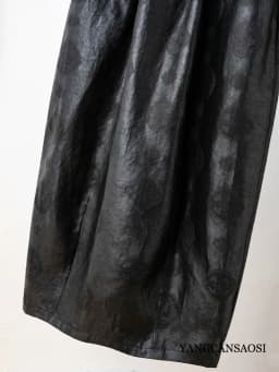 Women's Fashion Clothing 100% Natural Mulberry Silk Jacquard Fragrant Cloud Yarn Elastic Waist Split Black Cocoon Shaped Skirt