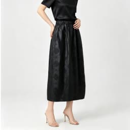 Women's Fashion Clothing 100% Natural Mulberry Silk Jacquard Fragrant Cloud Yarn Elastic Waist Split Black Cocoon Shaped Skirt