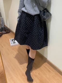 Aoaiiys Print Skirts Women Korean Sweet Casual Skirt High Waist Vintage Knee-Length Skirt Spring Summer New 2026 Elegant Skirts