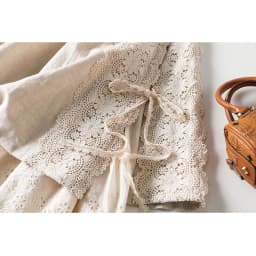 Embroidery Lace Skirts Women Cotton Elastic Waist Streetwear Mid-length Skirt Vintage Patchwork Harajuku Lace-up Solid Clothing